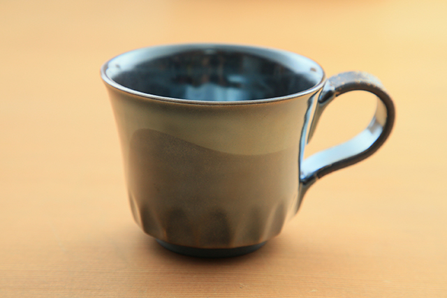 鳳足焼　面取コーヒー碗