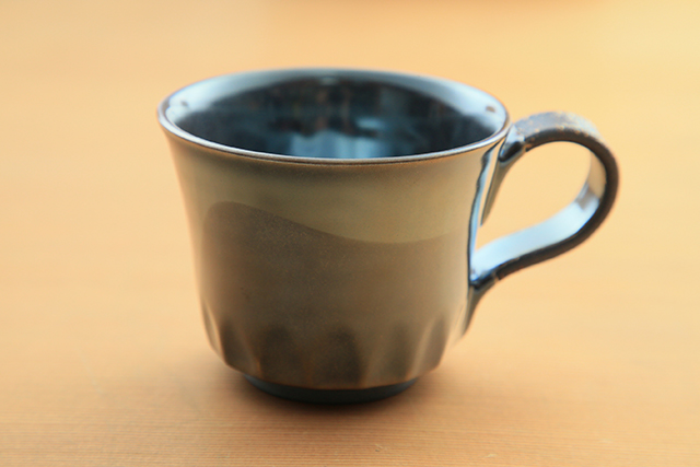 鳳足焼　面取コーヒー碗